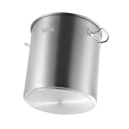Stainless Steel Stock Pot 24 QT with Glass Lid, Composite Bottom