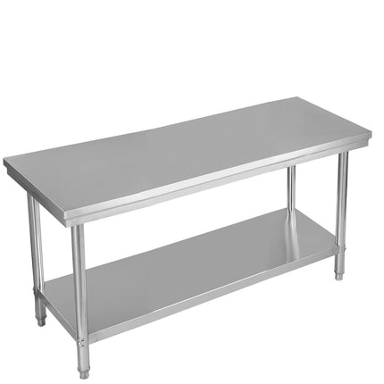 Edelstahl Küchentisch Arbeitstisch Gastrotisch Edelstahltisch 122x61x90cm