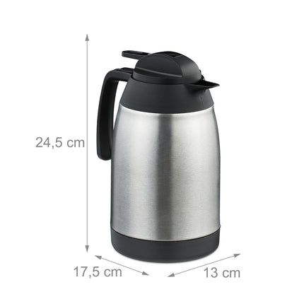Pichet isotherme en acier inoxydable de 1,5 litre