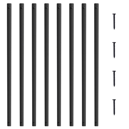 Staircase Metal Balusters 29.5in, 51-Pack Matte Black