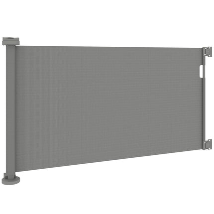 Einziehbares Haustiertor, ausziehbar 0-136cm, 87cm hoch