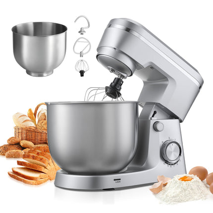 Stand Mixer 1500W, 10-Speed, Dual 4.2L And 5.7L Bowls