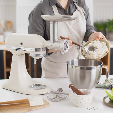 Küchenmaschine 4,3L Porzellanweiß, Edelstahlschüssel