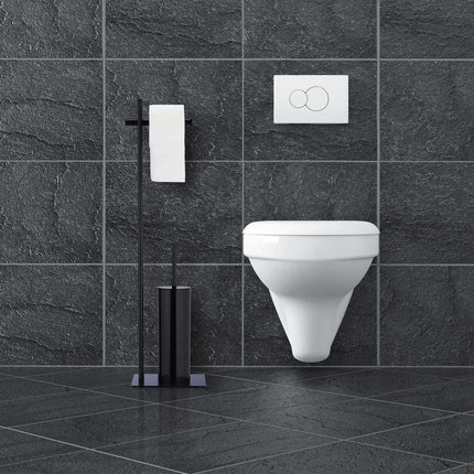 Stand-WC-Garnitur schwarz
