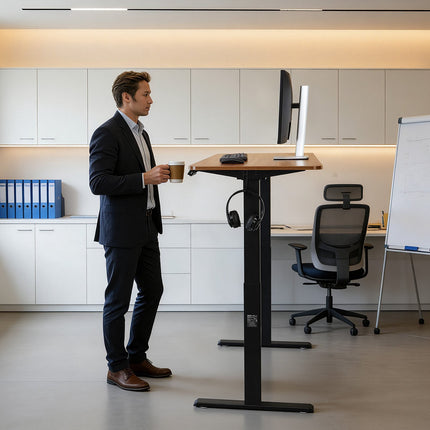 Standing Desk Frame – Dual Motor, 4 Memory Presets, Black