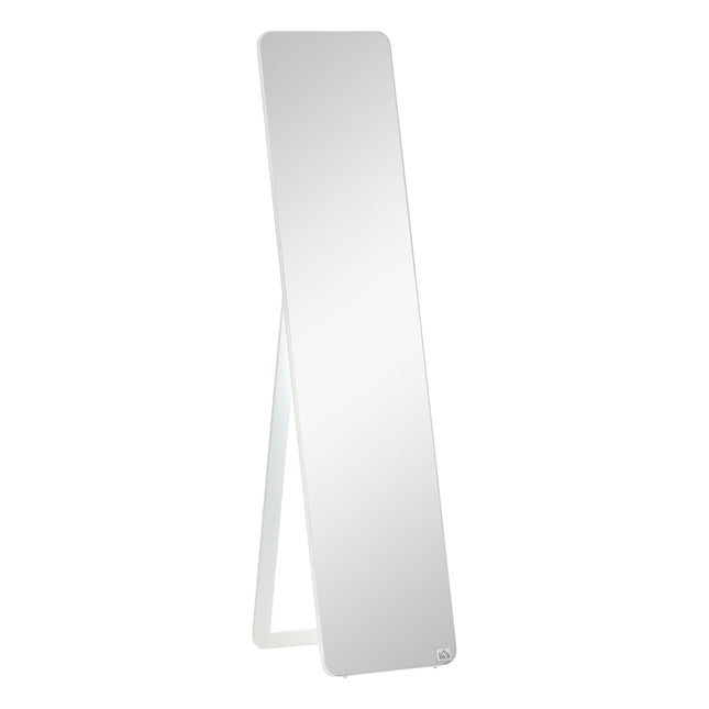 Miroir Sur Pied, Miroir Pleine Longueur Avec Cadre Rabattable, Miroir De Maquillage, Sur Pied Ou Mural, Stable Pour Salon, Dressing