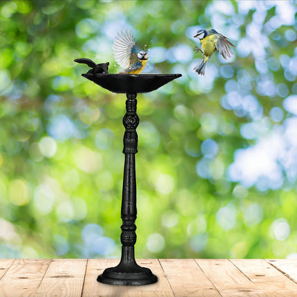 Vogelbad zum Aufstellen aus Gusseisen