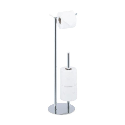 Stehender Toilettenpapierhalter in Silber