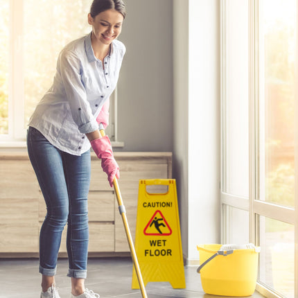 Présentoir sur pied pour risque de glissade, lot de 2, anglais