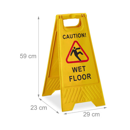 Présentoir sur pied pour risque de glissade, lot de 2, anglais