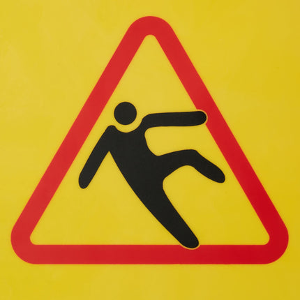 Présentoir sur pied pour risque de glissade, lot de 2, anglais