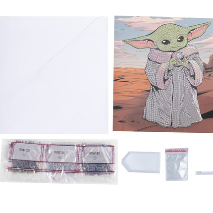 Star Wars Crystal Art "Karte Grogu"