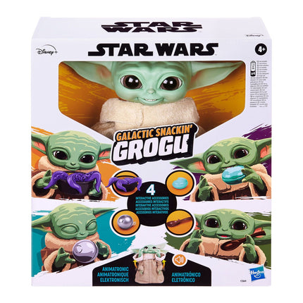 Jouet interactif Star Wars Grogu 23,5 cm, une expérience de goûter amusante