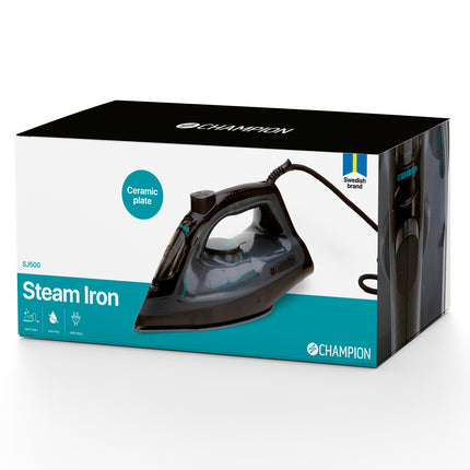 Dampfbügeleisen Keramik 2400W SJ500 Schwarz