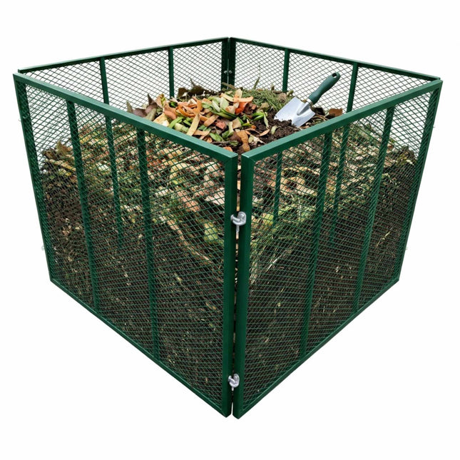 Composteur en acier galvanisé, capacité 800 L, grillage galvanisé