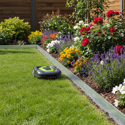 Bordure de parterre en acier - Flexible, barrière anti-mauvaises herbes
