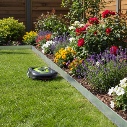 Bordure de parterre en acier - Flexible, barrière anti-mauvaises herbes