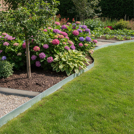 Bordure de parterre en acier - Flexible, barrière anti-mauvaises herbes