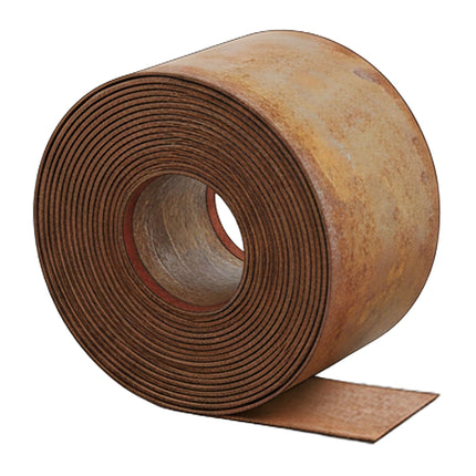 Bordure de jardin en acier, finition rouille, bordure de pelouse flexible