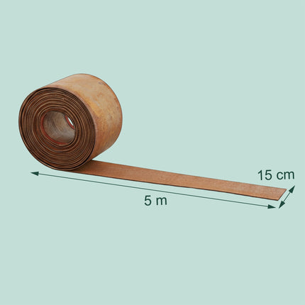 Stahlrasenkante – Rost-Finish, flexibel, Unkrautsperre