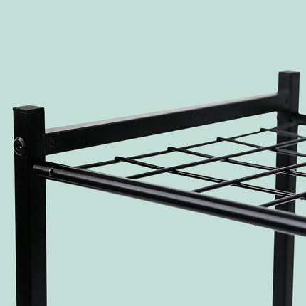 Stahl-Gartengerätehalter für 35 Werkzeuge – Schwarz