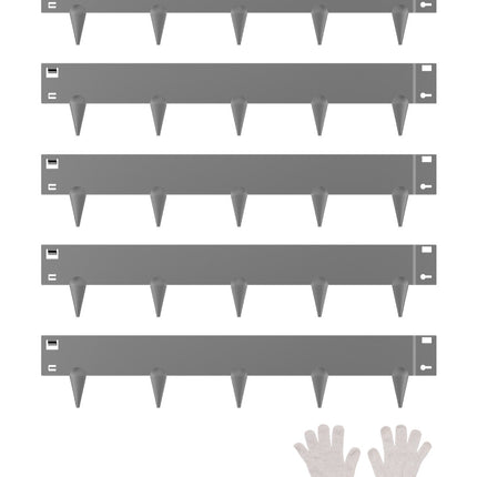 Steel Landscape Edging, 5 Pack 39 x 4 in Galvanized
