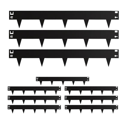 Bordure de pelouse en acier, bordure de jardin flexible, barrière anti-mauvaises herbes