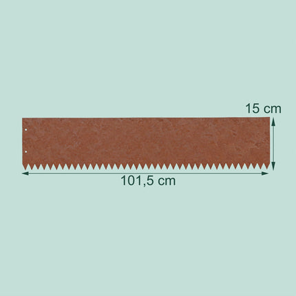 Rasenkante Stahl – Edelrost-Optik, Flexible Gartenbegrenzung