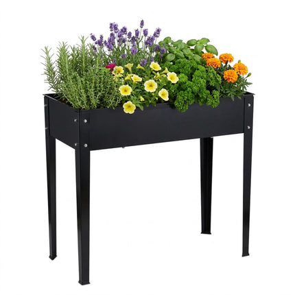 Jardinière surélevée en acier - Résistante à la rouille, pour l'extérieur