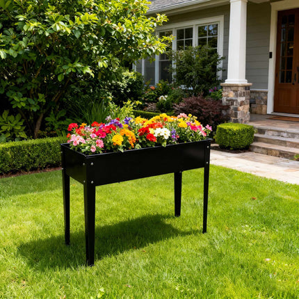 Jardinière surélevée en acier - Résistante à la rouille, pour l'extérieur