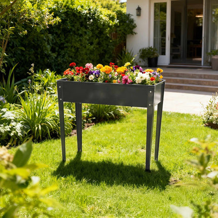 Potager surélevé en acier - Résistant à la rouille, pour usage extérieur