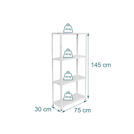 Étagère métallique, capacité de 160 kg, à boulonner
