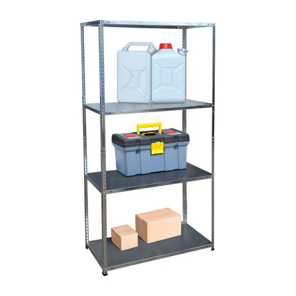 Rayonnage de stockage en acier, capacité de 160 kg, étagères galvanisées