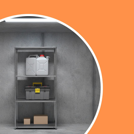 Rayonnage de stockage en acier, capacité de 160 kg, étagères galvanisées