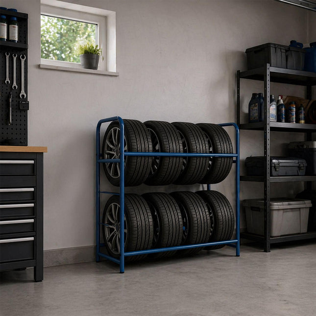 Support à pneus en acier - Pieds de protection pour le sol, rangement pour garage