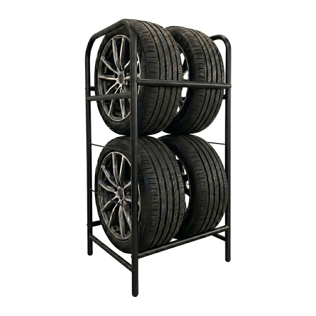 Support à pneus en acier - Rangement de garage, pieds de protection