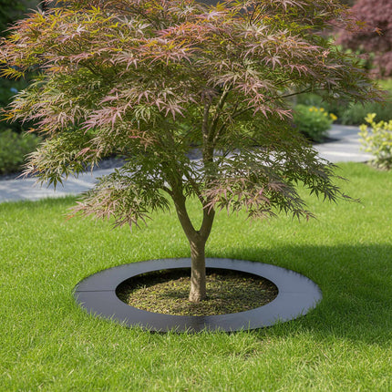 Steel Tree Ring, Galvanised, Modern Mowing Edge