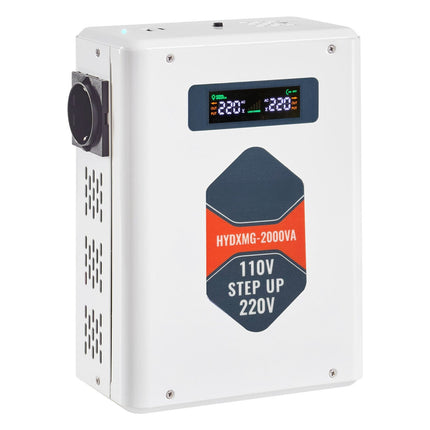 Step-Up Voltage Converter 2000VA, 110V to 220V, LCD