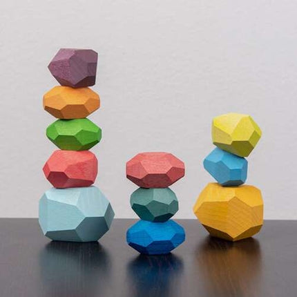 Pierres/blocs de bois - 16 pièces 22475