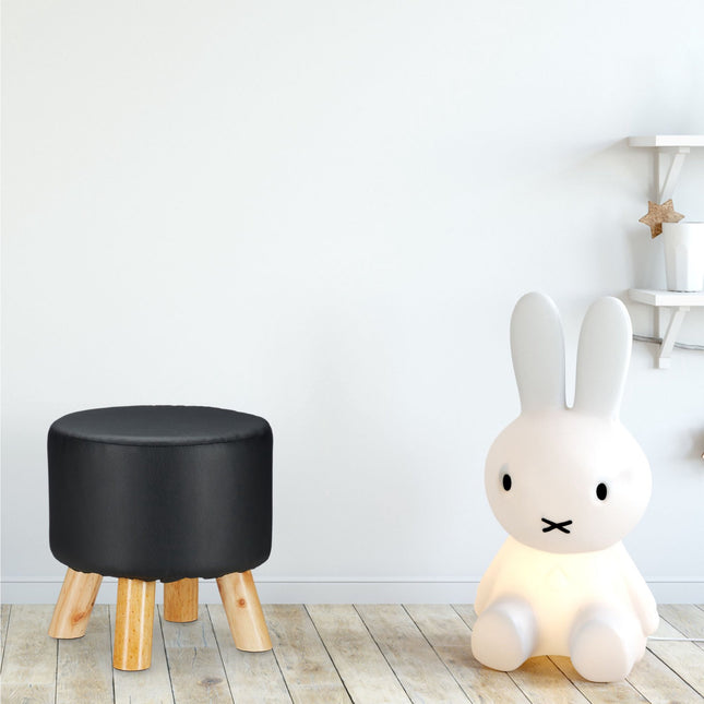 Tabouret en cuir artificiel