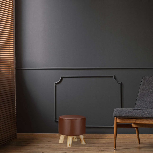 Tabouret en cuir artificiel