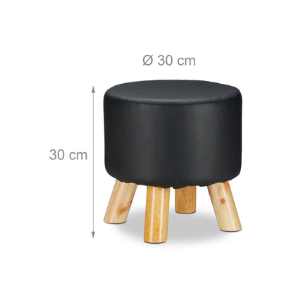 Tabouret en cuir artificiel