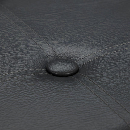 Tabouret en cuir artificiel avec espace de rangement