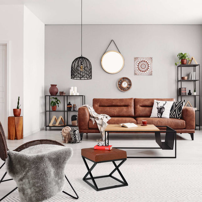 Tabouret en simili cuir