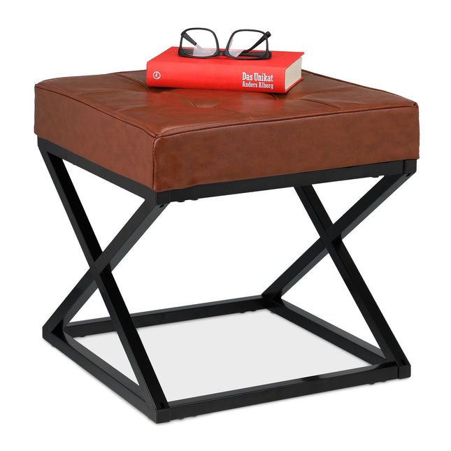 Tabouret en simili cuir
