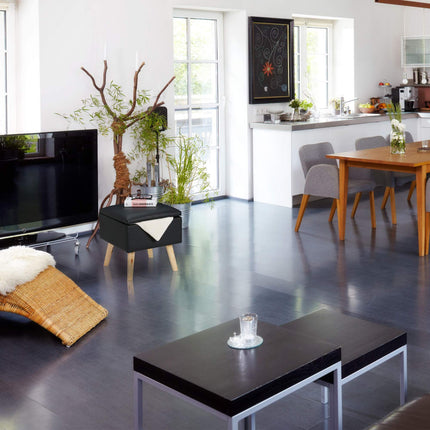 Hocker mit Stauraum Kunstleder