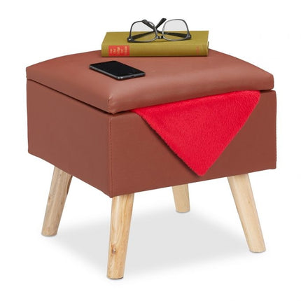 Hocker mit Stauraum Kunstleder