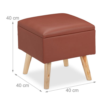 Hocker mit Stauraum Kunstleder