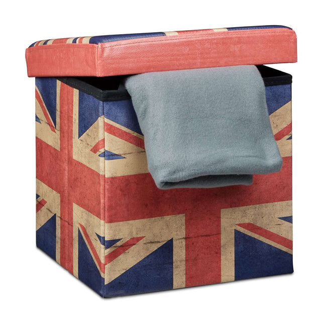 Tabouret avec espace de rangement Motif tendance