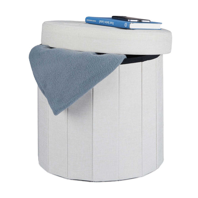 Hocker mit Stauraum Größe M rund